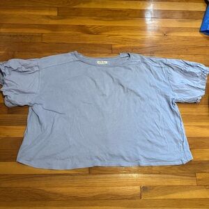 we the free blossom tee in blue